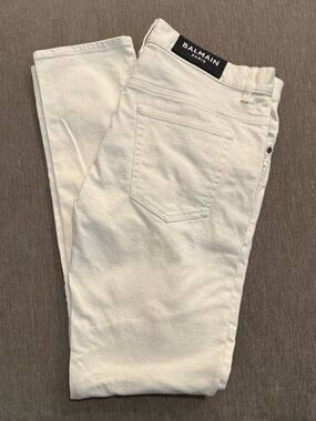 Balmain White Slim Jeans